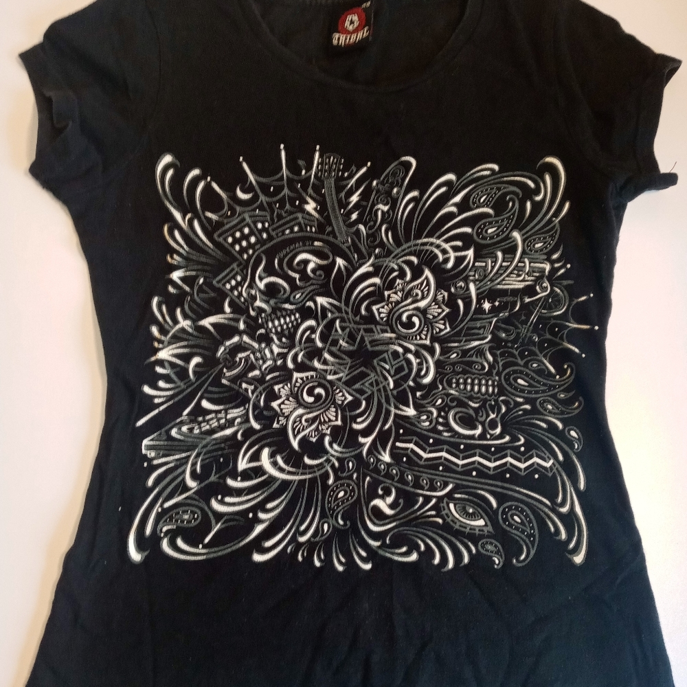 Black cap sleeves Tribal Gear size XS